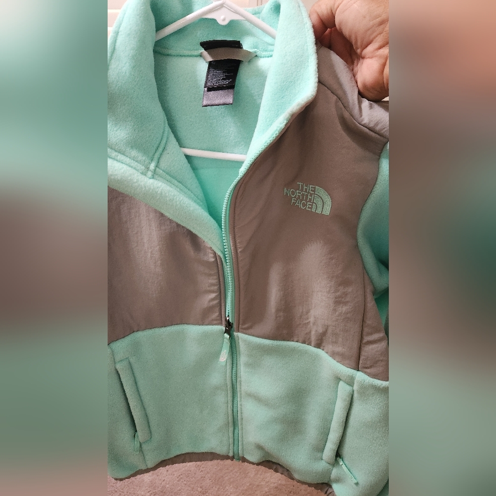 The North Face Women's Mint and Gray Ski Jacket